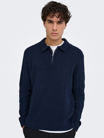 Only & Sons - Jersey 'ONSEmil' en azul: frente