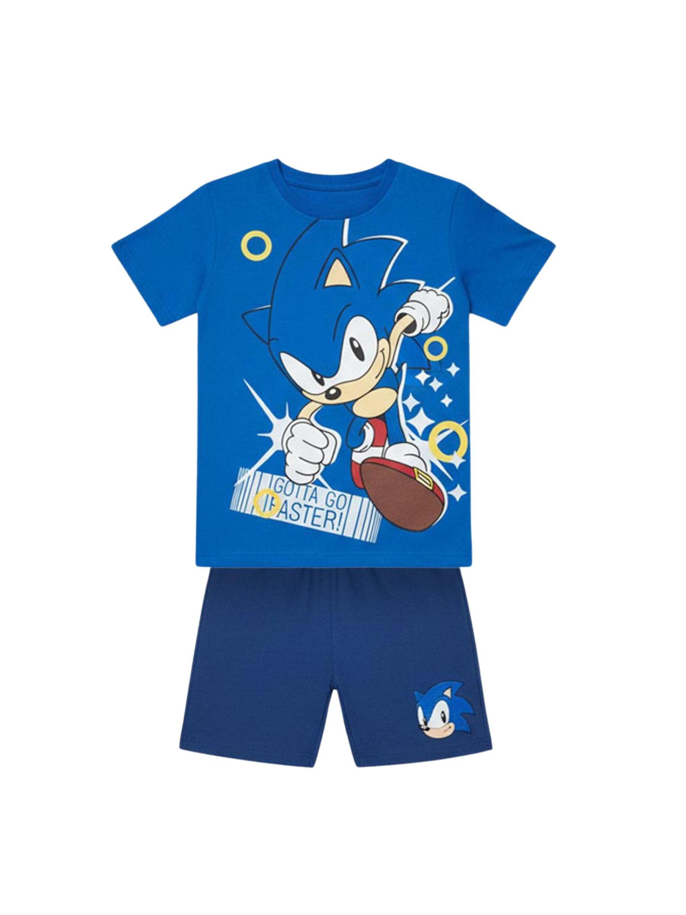 DISNEY Schlafanzug 'Sonic'‌‌ in Blau: Vorderseite