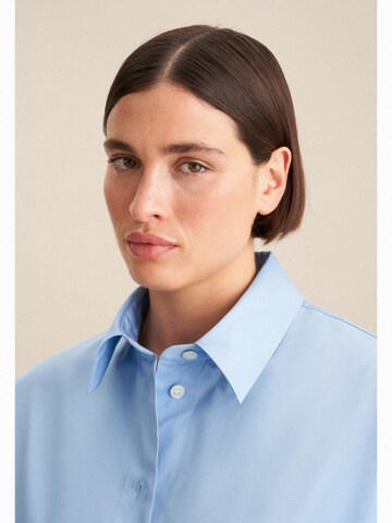 SEIDENSTICKER Blouse 'Schwarze Rose' in Blauw