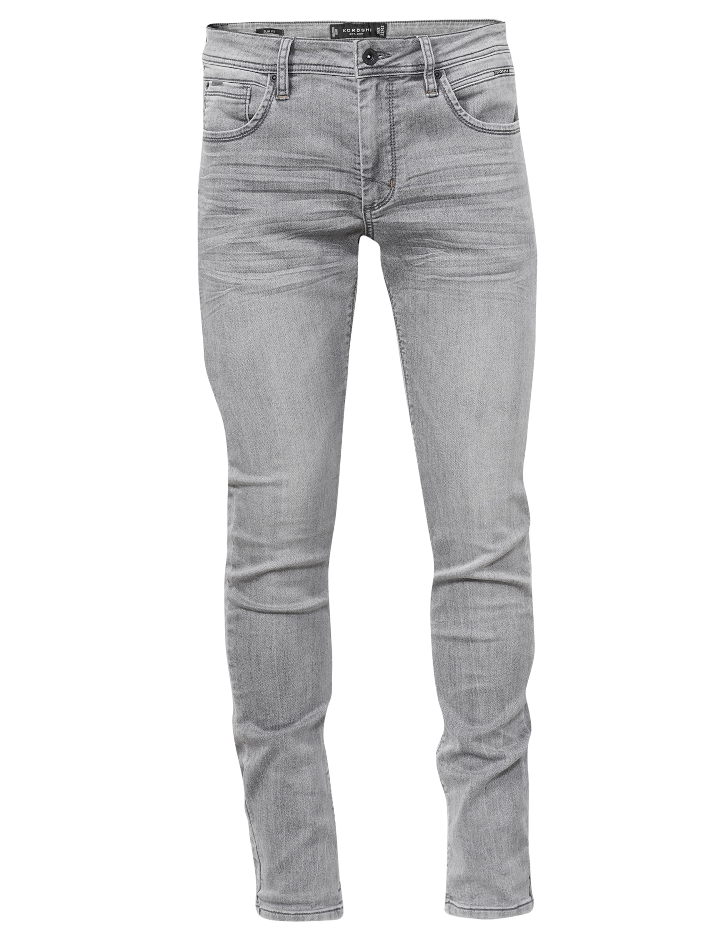 KOROSHI Slim fit Jeans in Grey: front