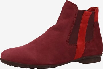 THINK! Chelsea Boots in Red: front