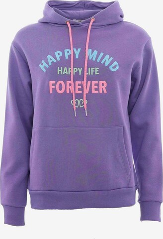 Sweat-shirt 'Malena' Zwillingsherz en violet : devant