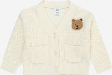 GAP Gebreid vest in Beige: voorkant