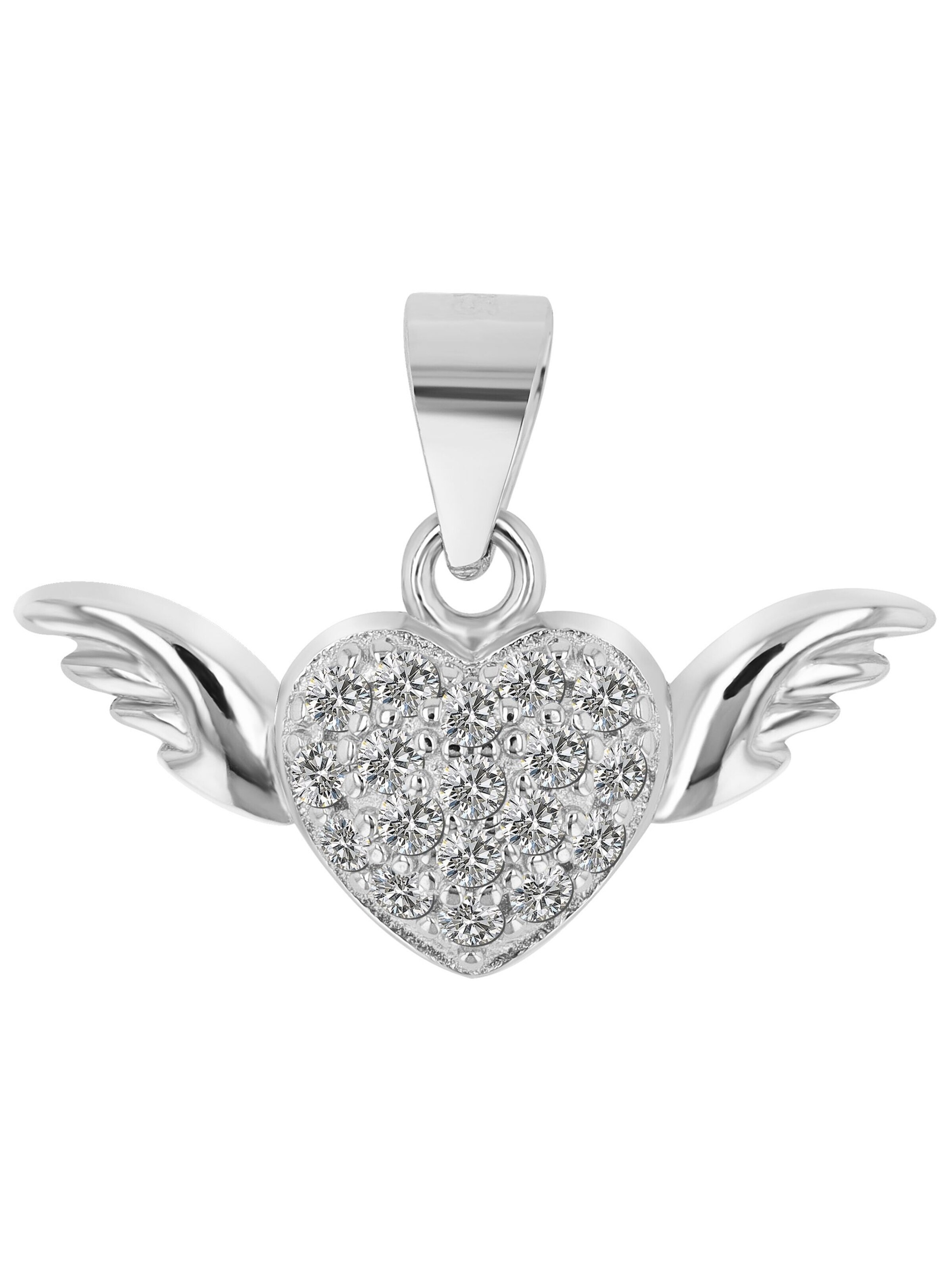 Akzent Pendant '"Kyla" aus 925 Sterlingsilber, rhodiniert, langlebig' in Silver