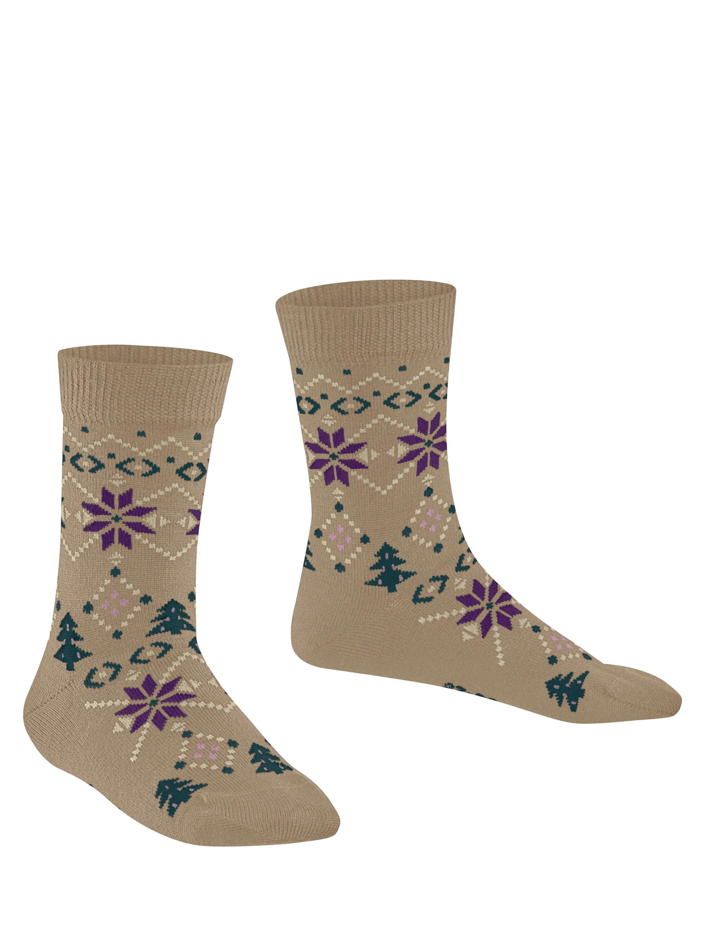 FALKE Socks 'Nordic Fair Isle' in Beige