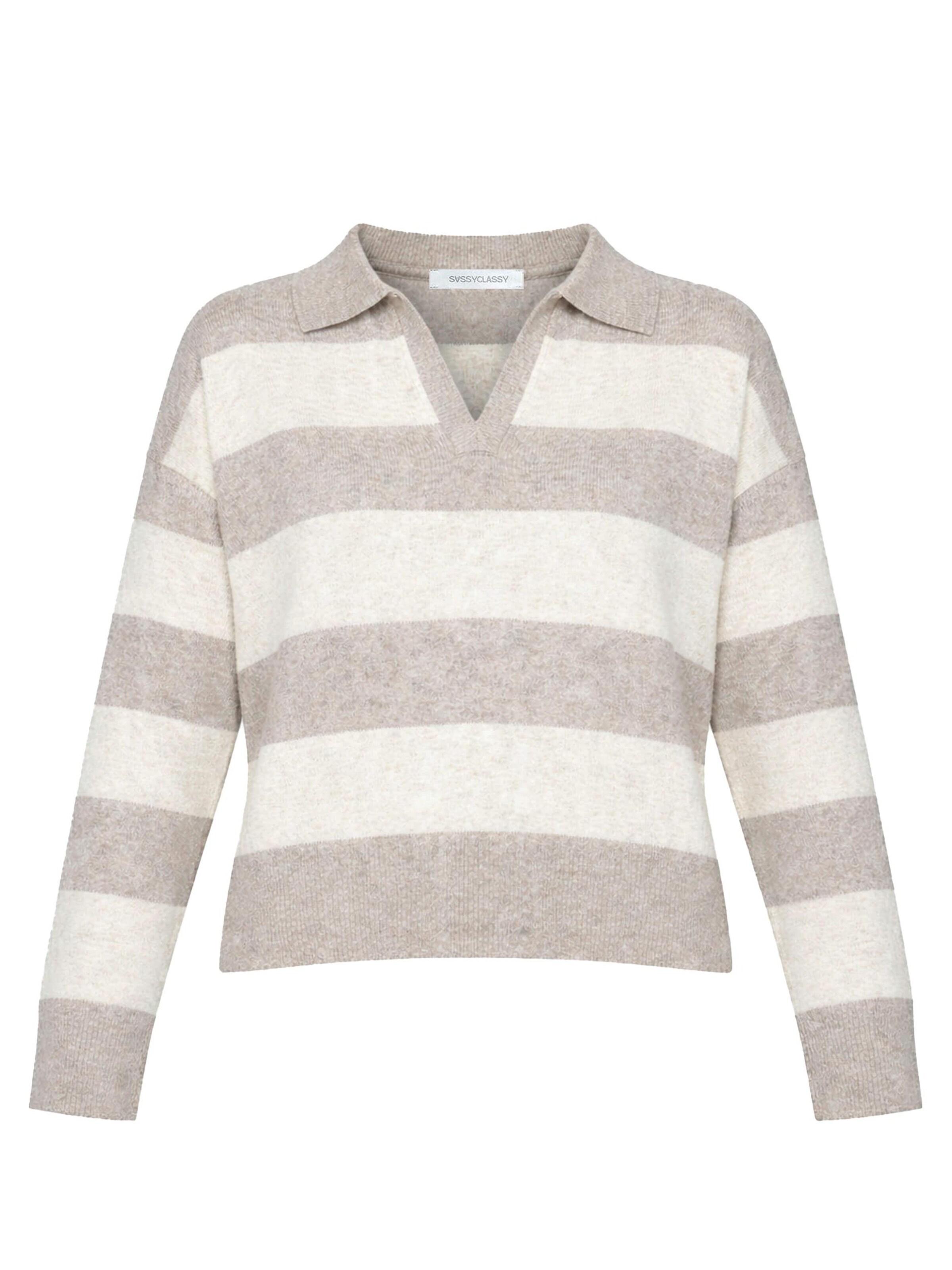 SASSYCLASSY Pullover‌‌‌‌‌‌ in Beige: Vorderseite
