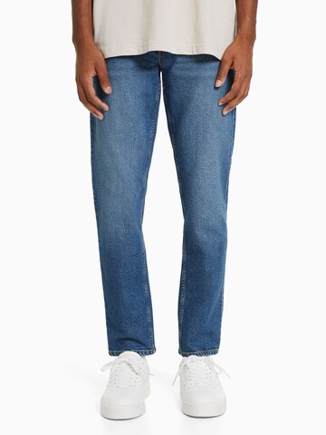 Bershka Slim fit Jeans in Blue: front
