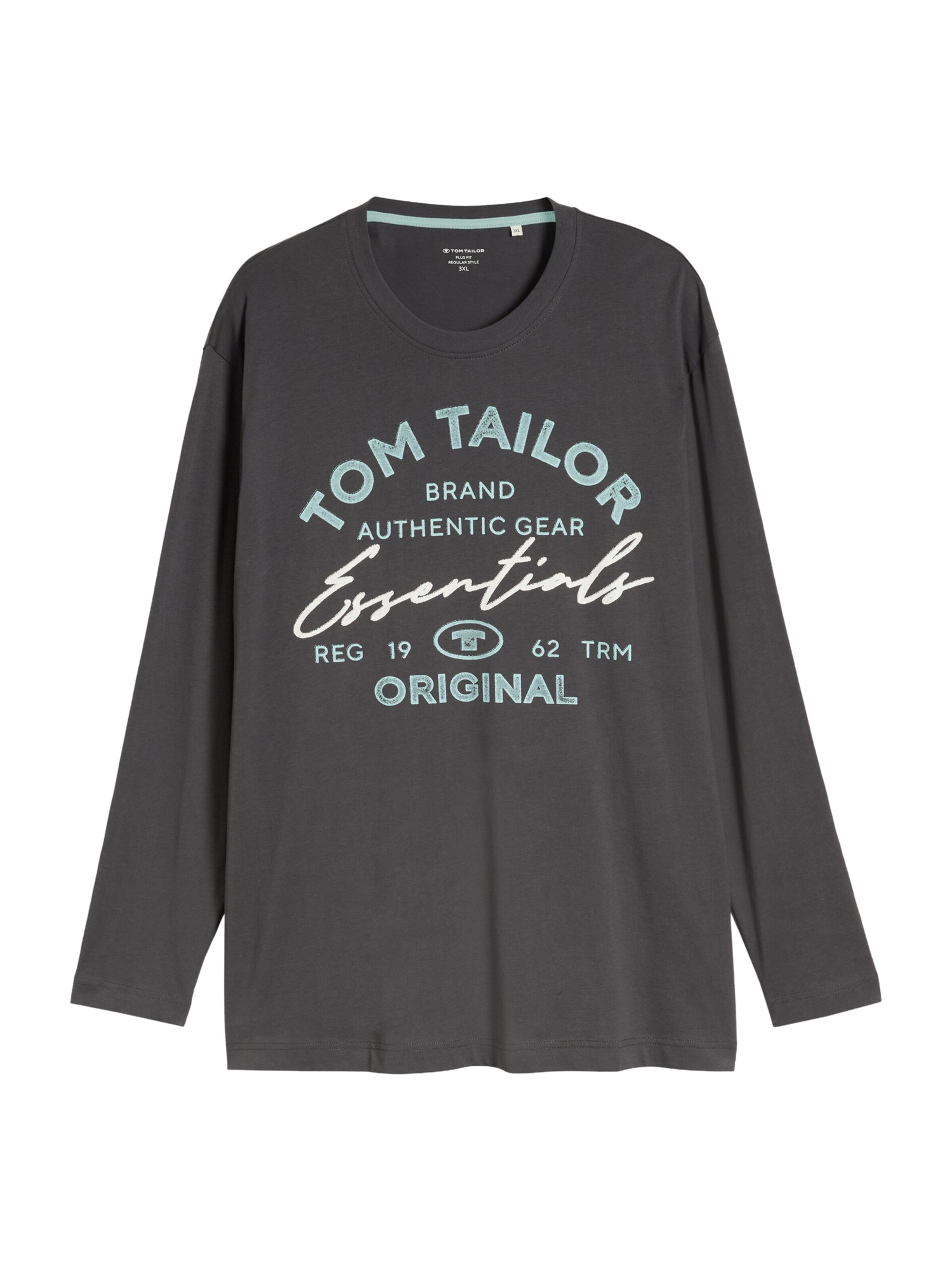 TOM TAILOR Men + Shirt in Grau: Vorderseite