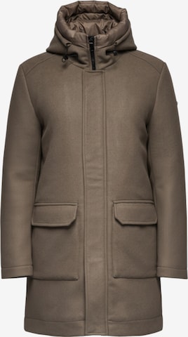 Ombre Winter coat 'OM-COWC-0132' in Brown: front