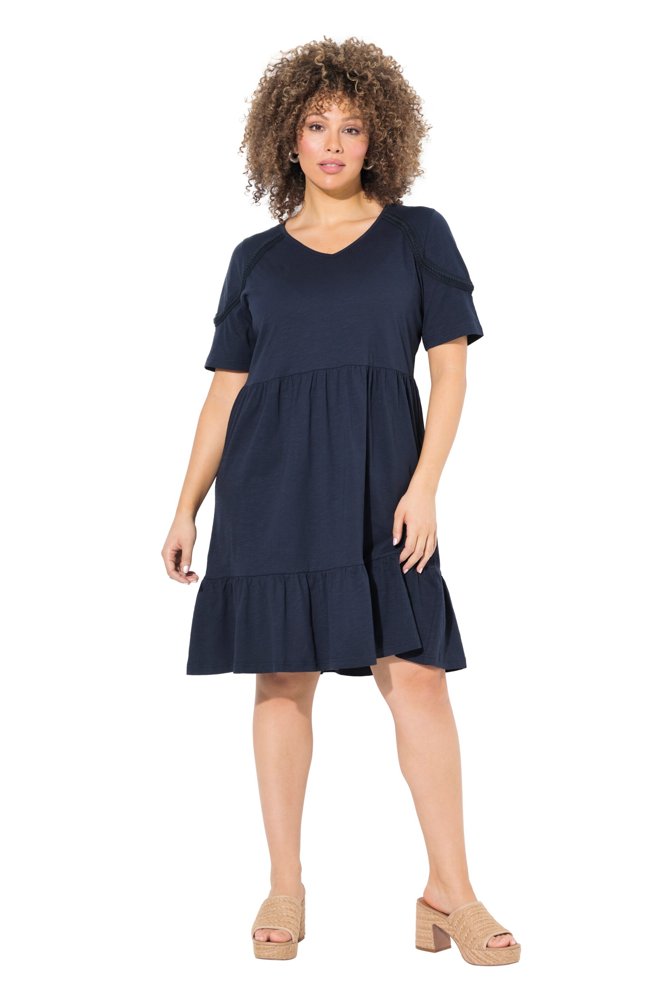 Ulla Popken Kleid in Blau: Vorderseite