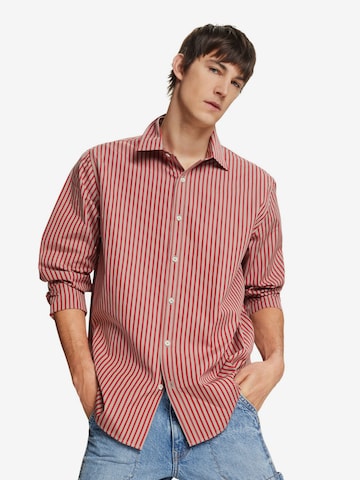 ESPRIT Regular fit Button Up Shirt in Red: front