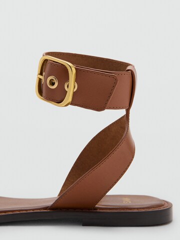 Sandales MANGO en marron
