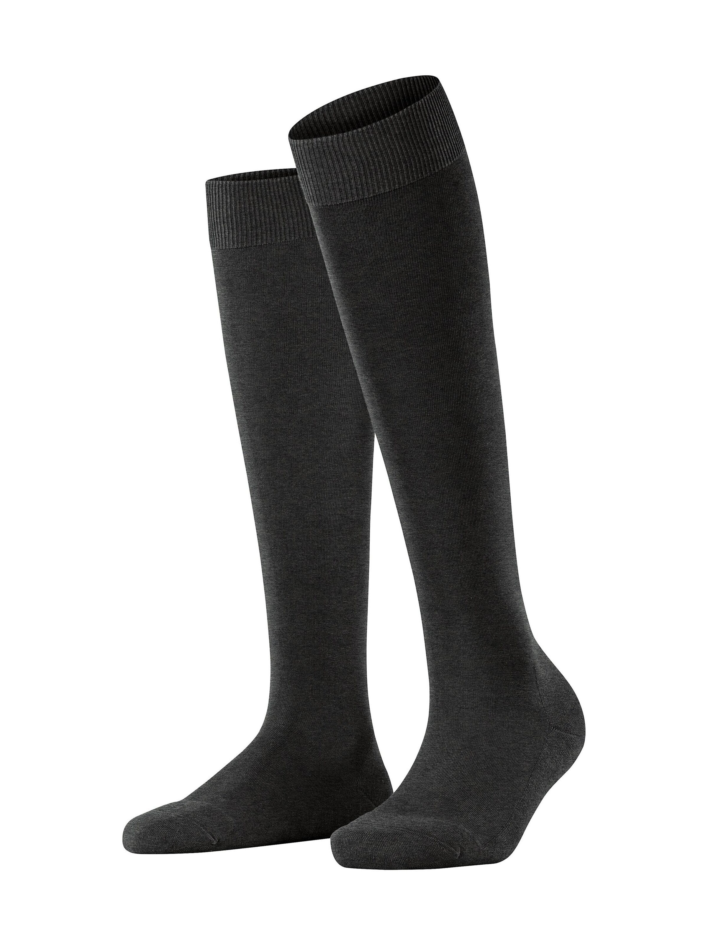 FALKE Knee High Socks 'ClimaWool' in Grey