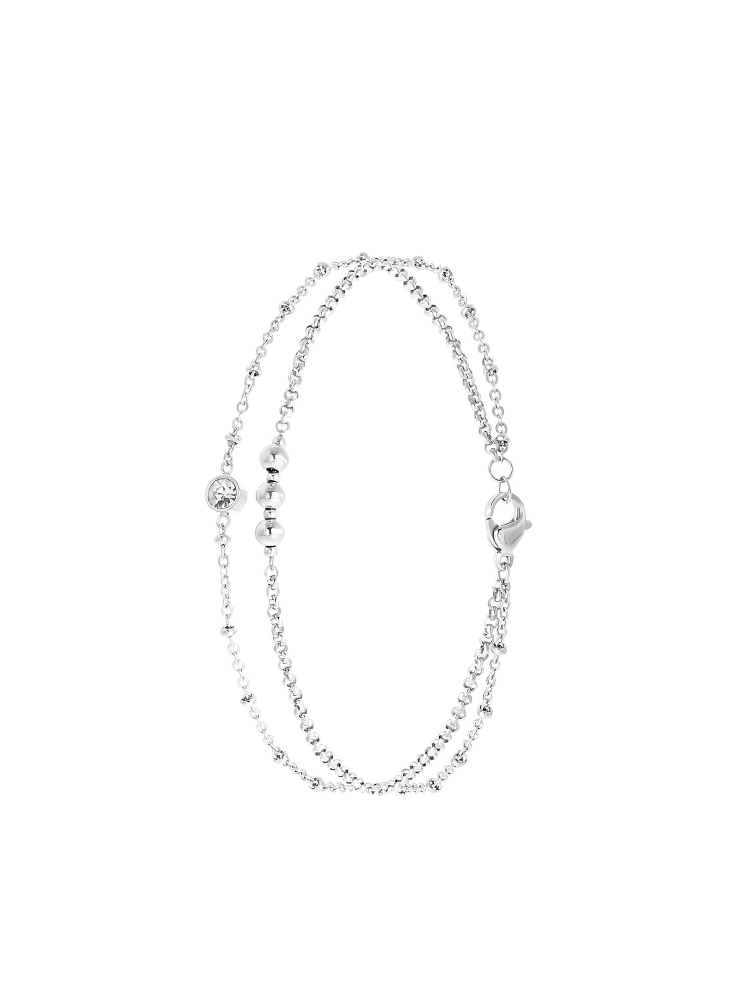 Lucardi Foot Jewelry in Silver: front