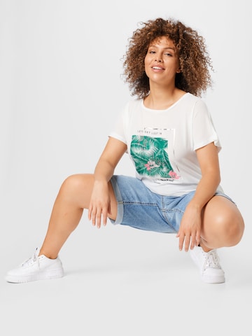 T-shirt 'KETTY' ONLY Carmakoma en blanc