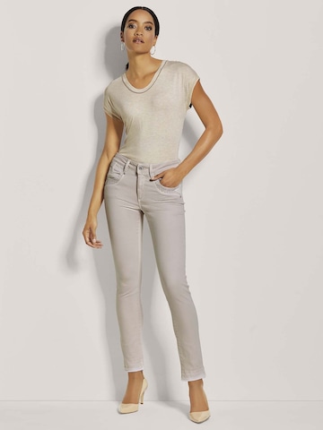 Coupe slim Jean MADELEINE en marron