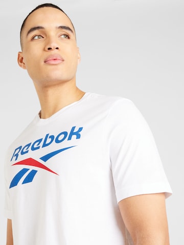 Reebok - Camiseta funcional 'Identity' en blanco