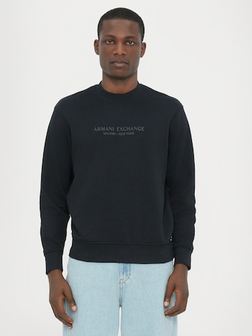 ARMANI EXCHANGE Tréning póló - kék: elől