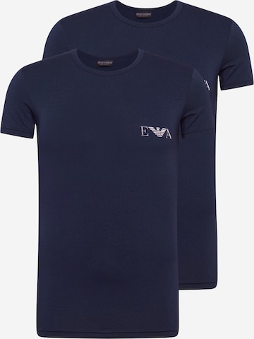 Emporio Armani - Camiseta en azul: frente