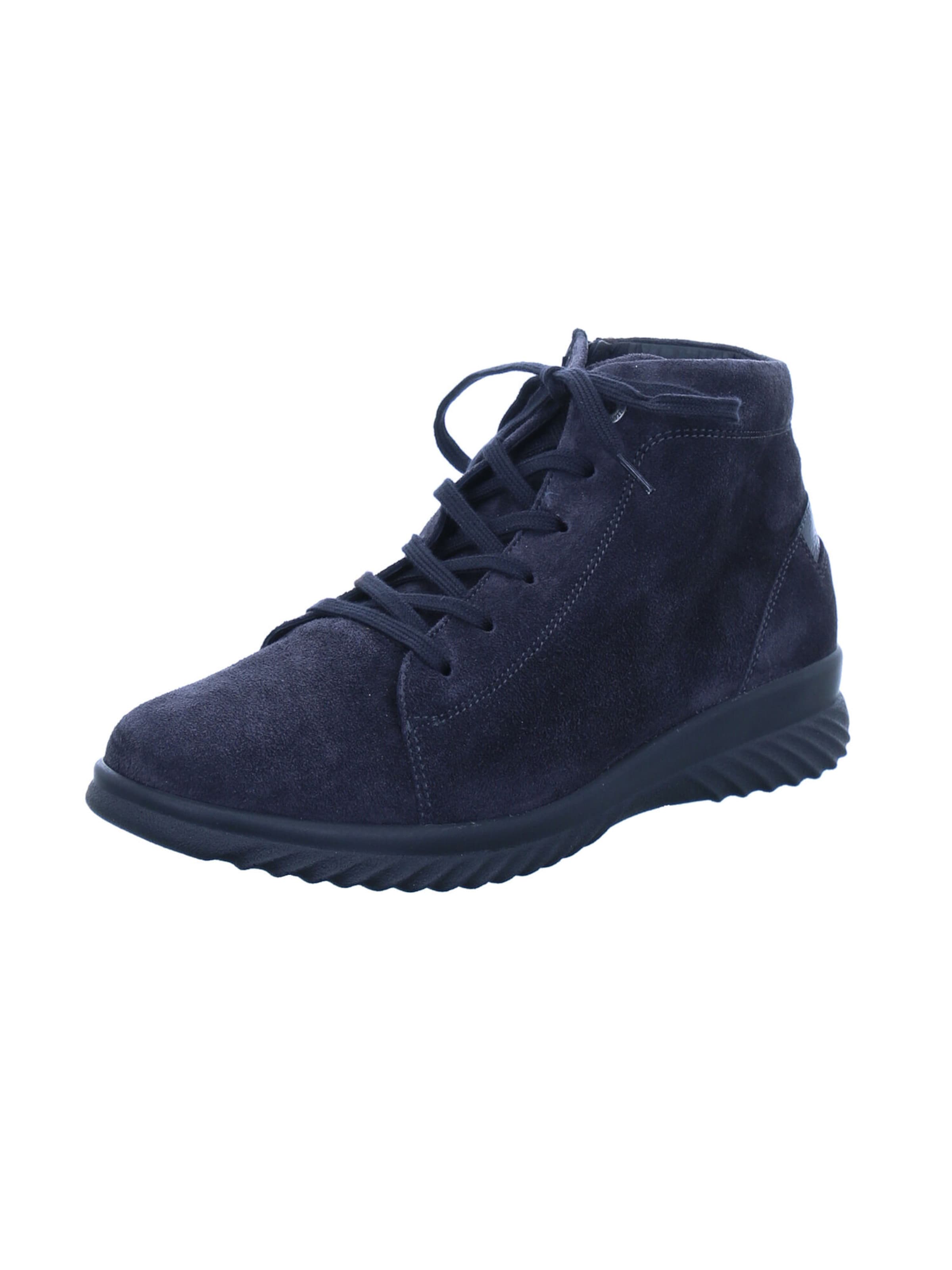 Ganter Lace-Up Ankle Boots 'Heike' in Black: front