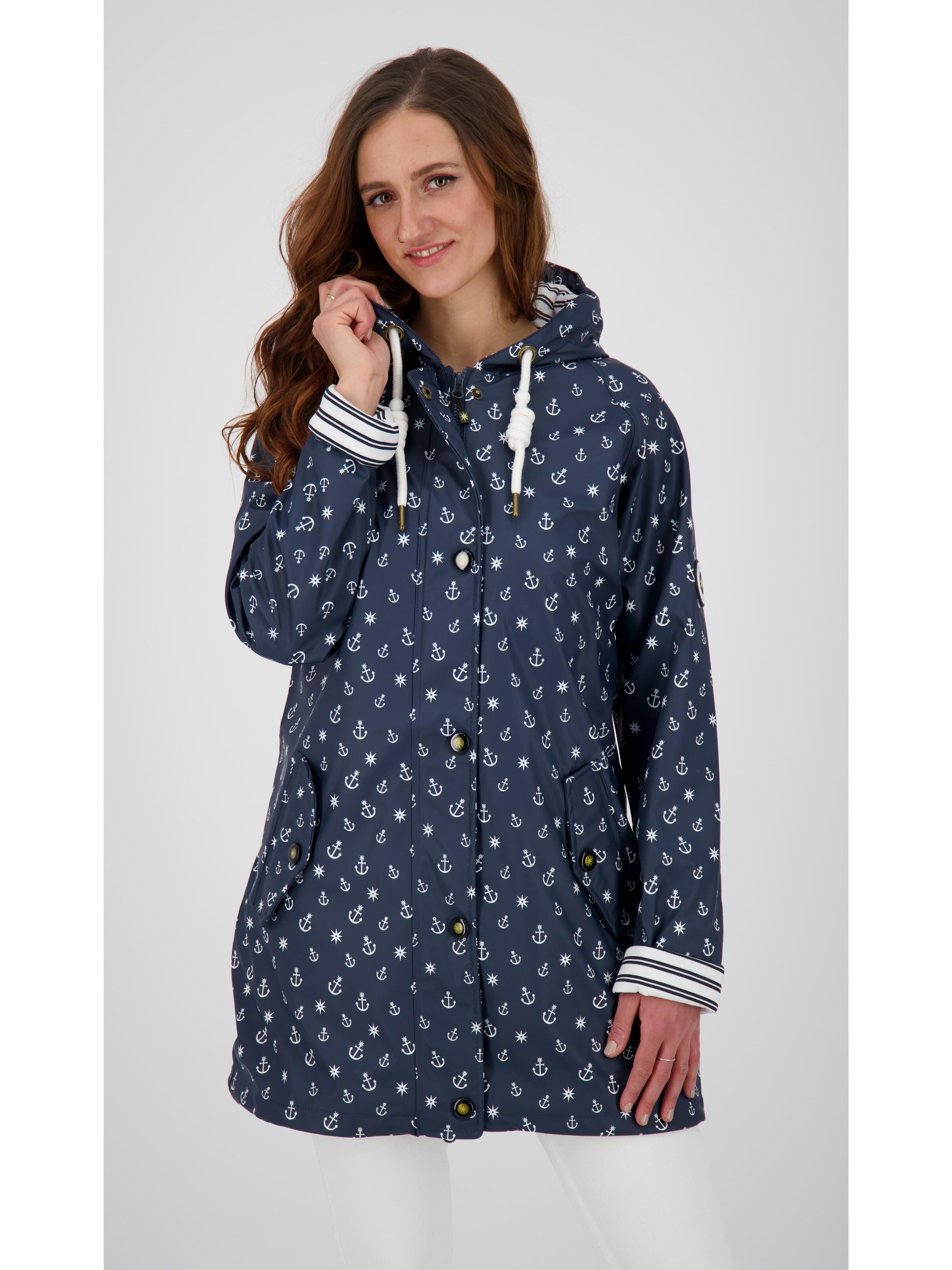 ankerglut Übergangsparka 'Friesennerz ANKERGLUTZAUBER'‌‌‌‌‌‌‌‌‌‌ in Blau