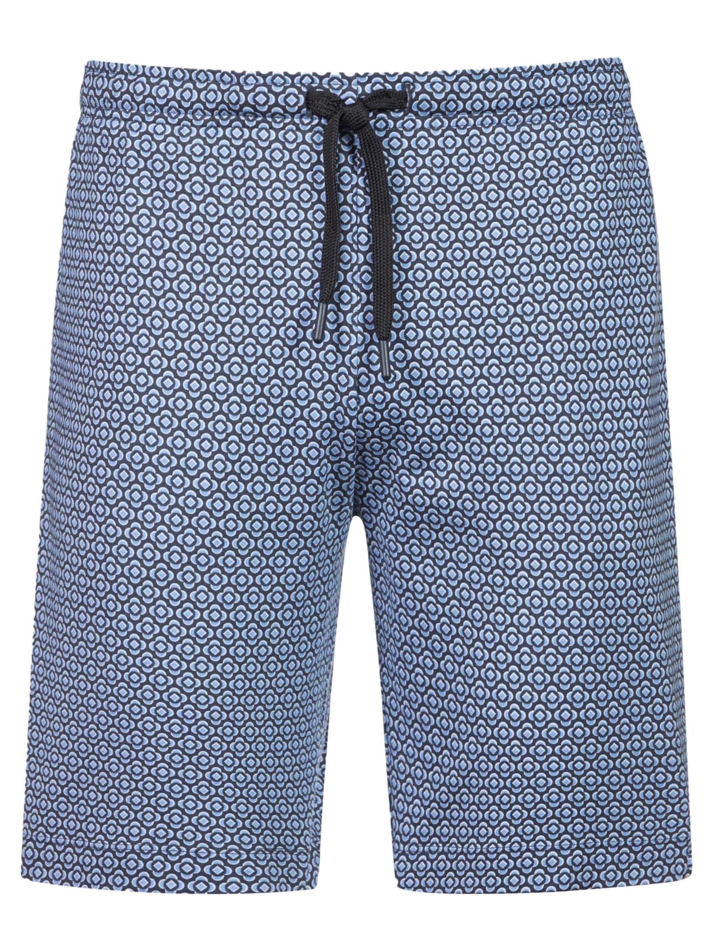 Mey Pyjamahose 'Round Geo'‌‌‌‌‌‌‌‌‌ in Blau: Vorderseite