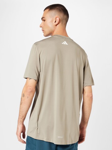 ADIDAS PERFORMANCE Performance shirt 'Train Icons' in Beige