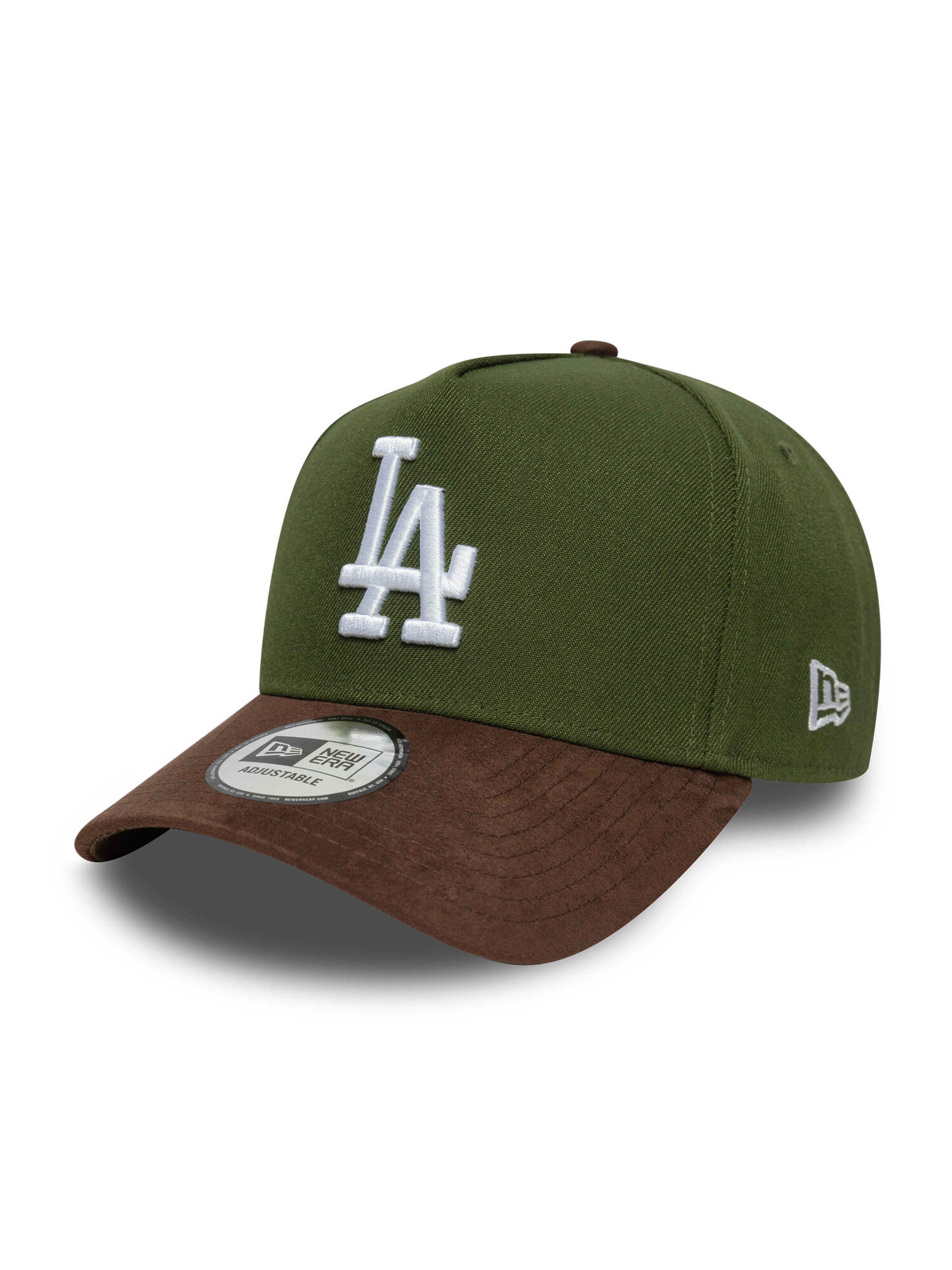 NEW ERA Athletic Cap '9FORTY E-Frame Los Angeles Dodgers MLB' in Green: front