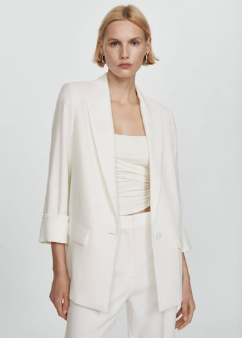 MANGO Blazer 'Eleonor' in White: front