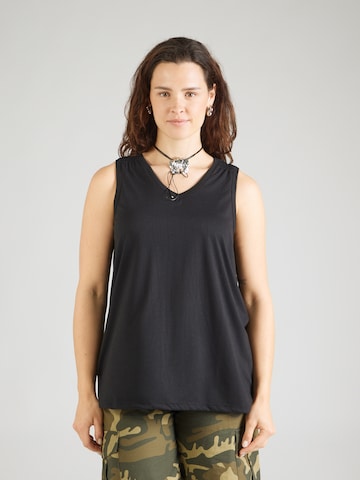ONLY Carmakoma - Top 'CARCoral' en negro: frente