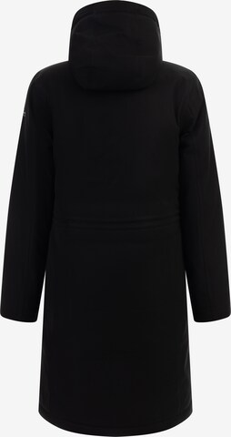 Schmuddelwedda Toiminnallinen pitkä takki 'Penninsula' värissä musta