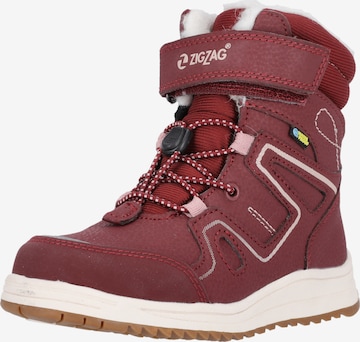 ZigZag Snow Boots 'Rincet' in Red: front