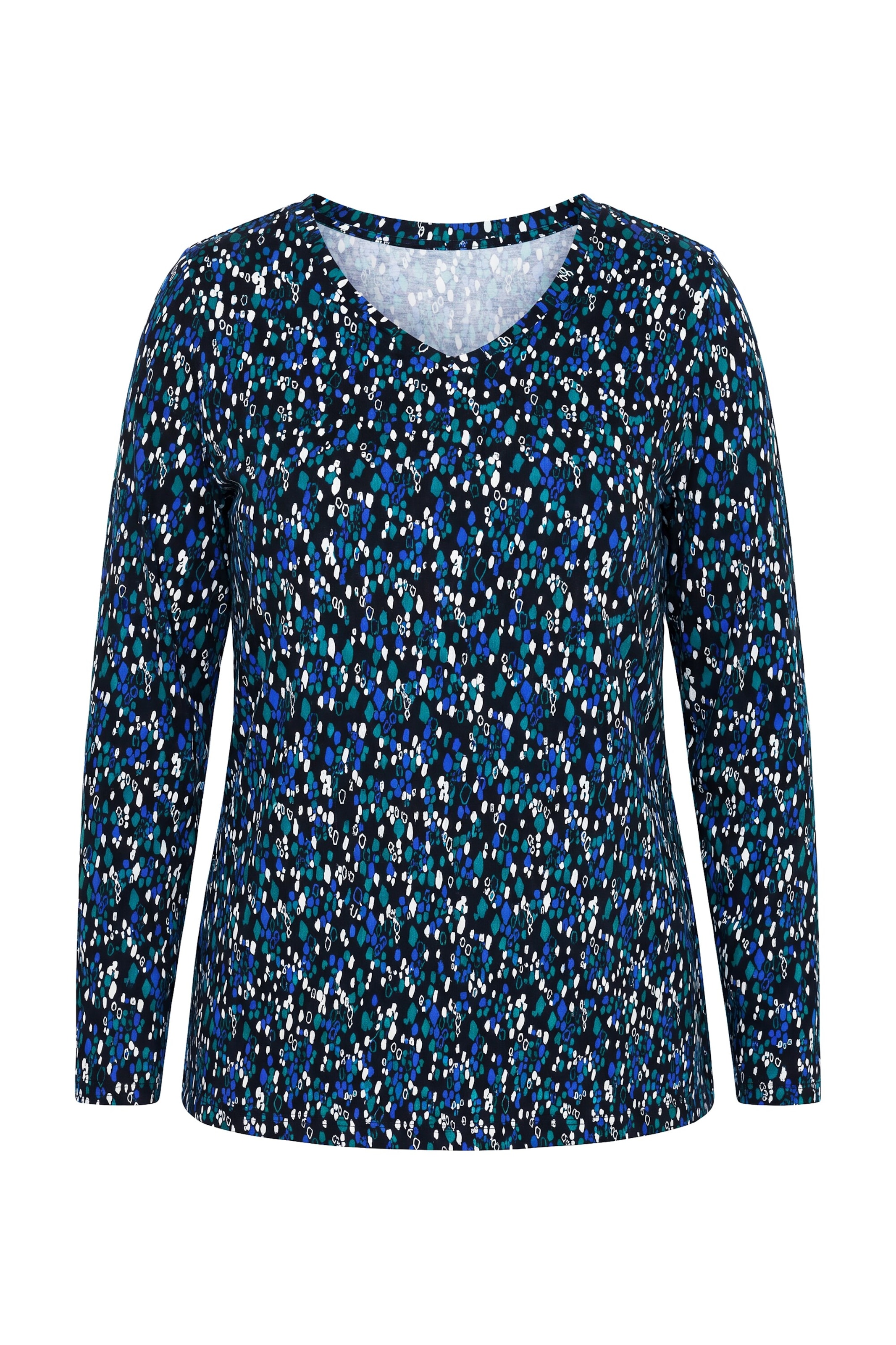 Ulla Popken Shirt in Blauw: voorkant