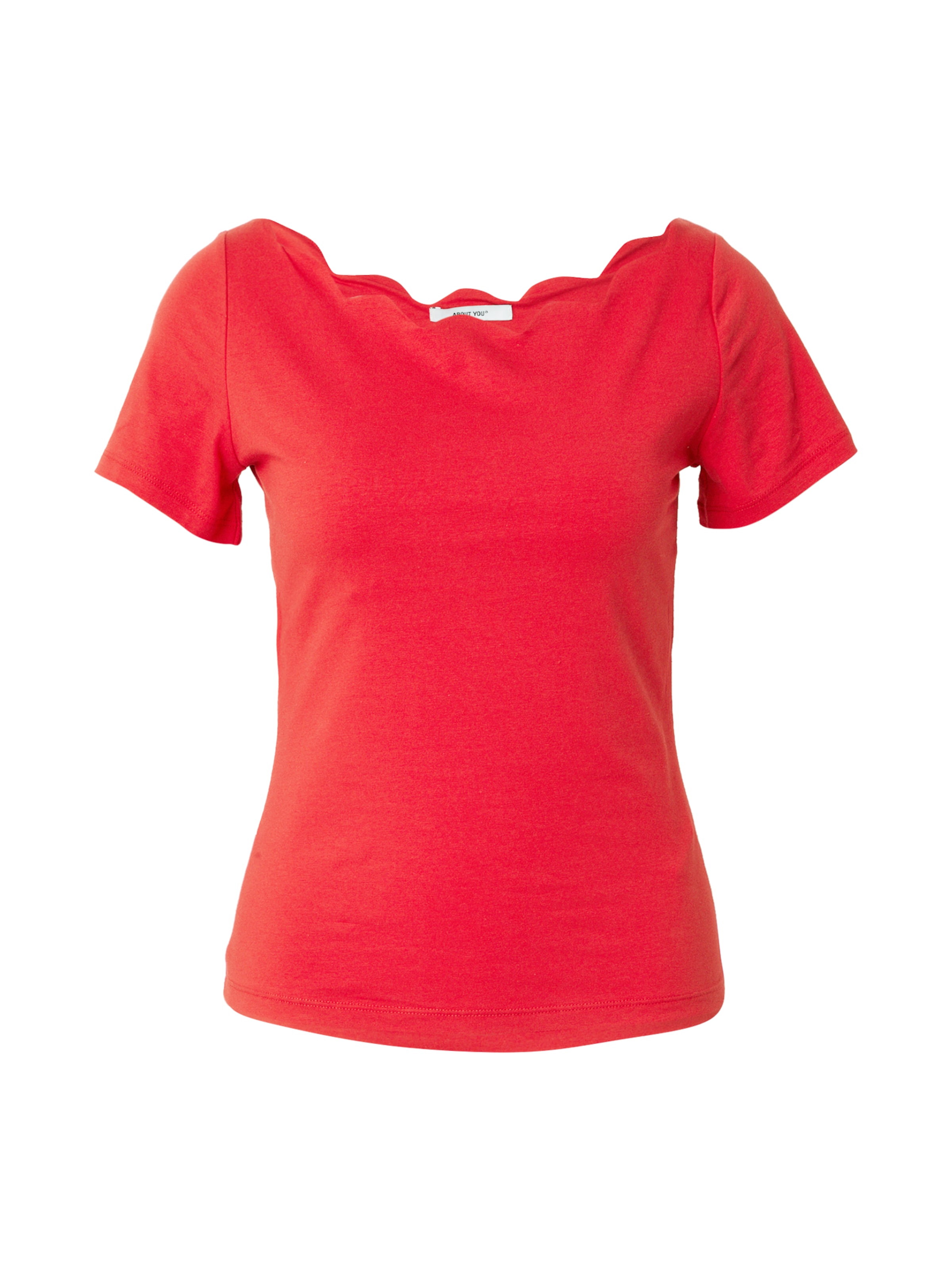 ABOUT YOU Majica 'Charlotta' | rdeča barva: sprednja stran