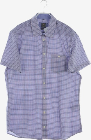 MANOR Button Up Shirt in L in Blue: front