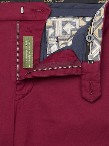 Regular Pantalon chino MEYER en rouge