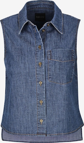 MADELEINE Bluse in Blau: Vorderseite
