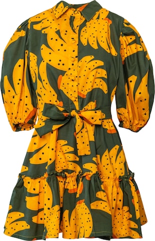 Pineapples Don't Have Sleeves Mekko 'Ana Banana' värissä vihreä: etupuoli