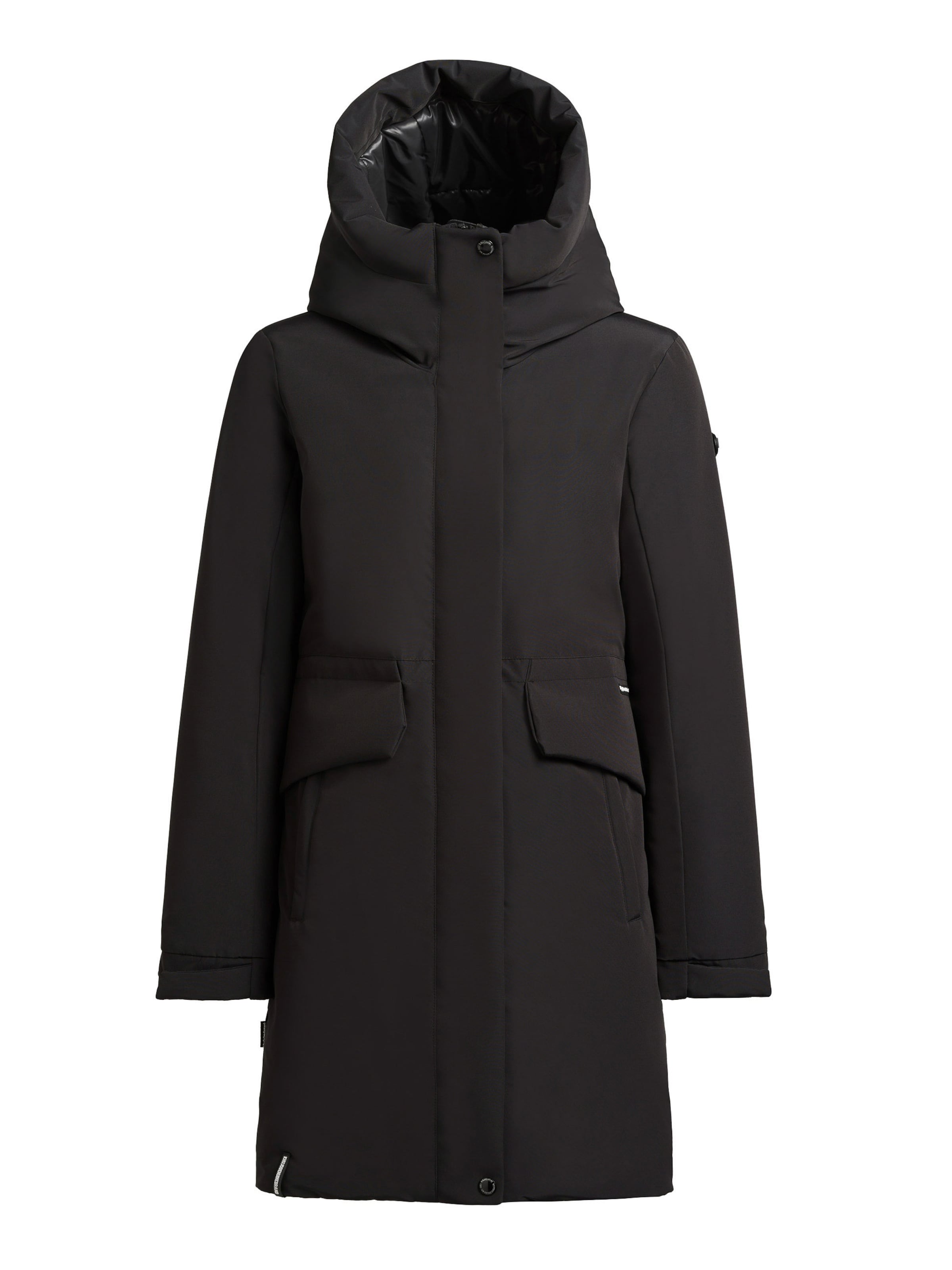 Cappotto invernale 'Sina' di khujo in nero: frontale