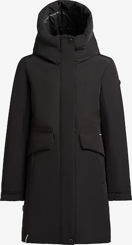 Manteau d’hiver 'Sina' khujo en noir : devant