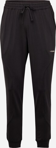 PUMA Tapered Workout Pants in Black: front