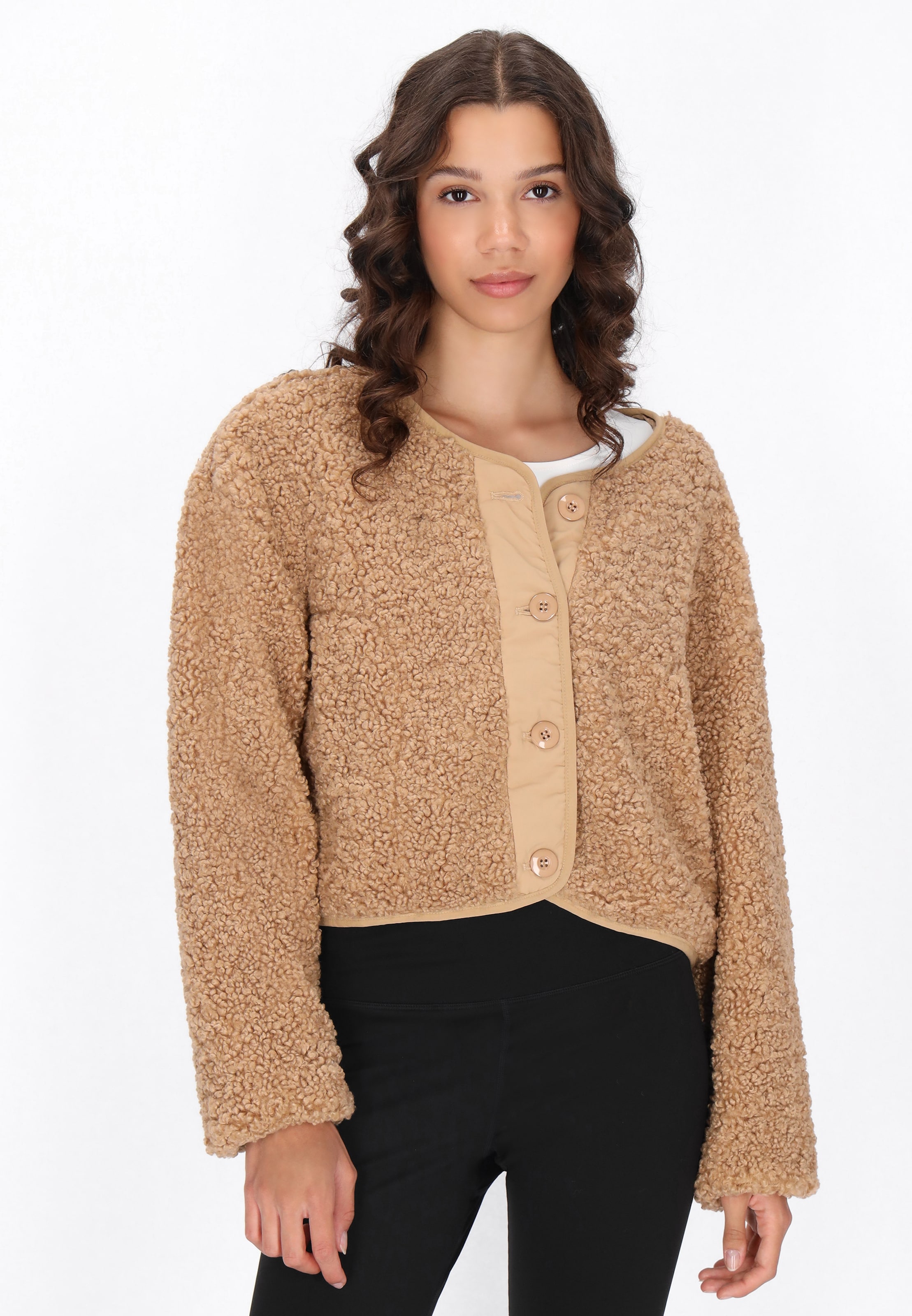 myMo ATHLSR Демисезонная куртка в Бежевый: спереди