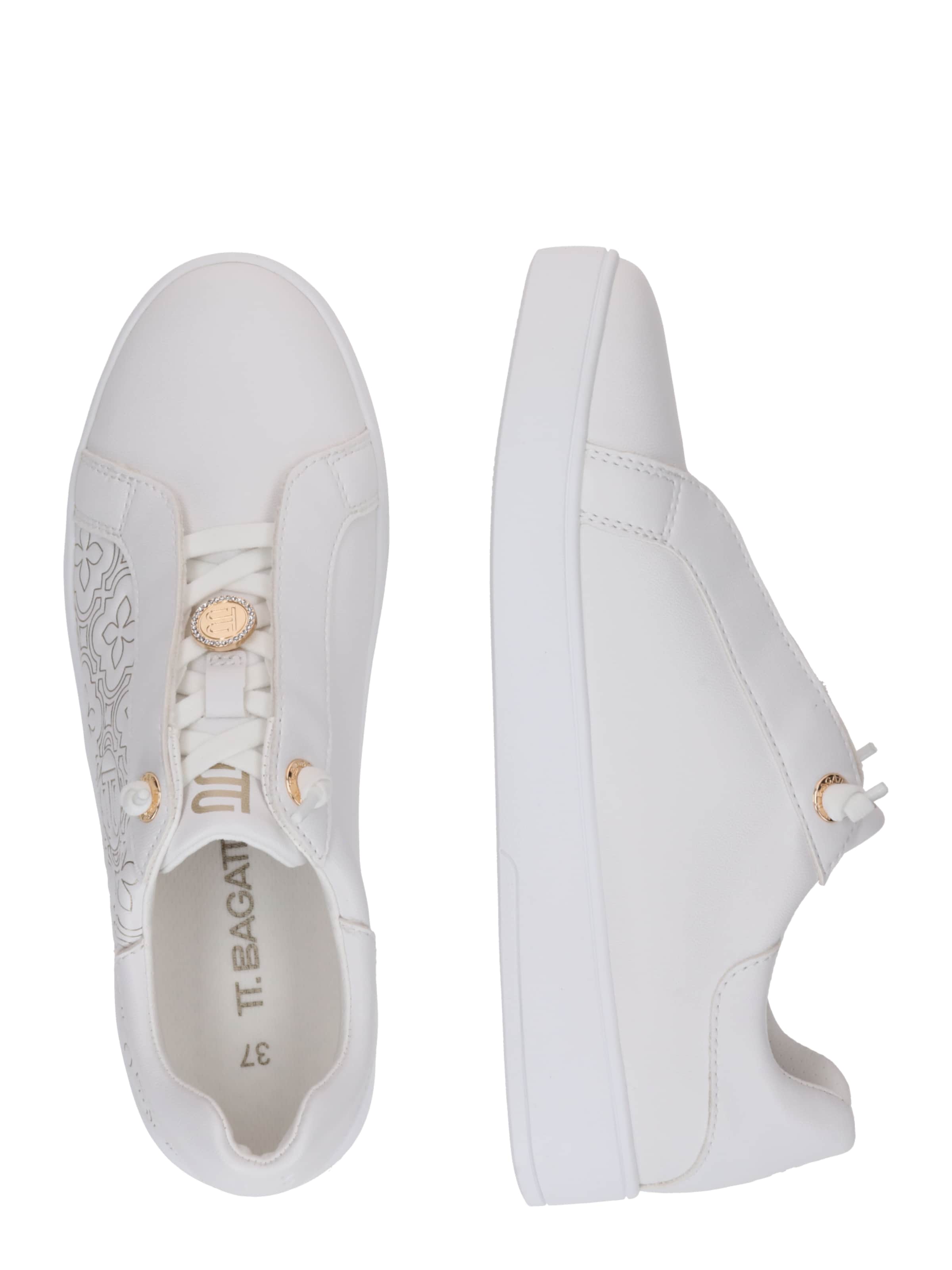 TT. BAGATT Platform trainers in White