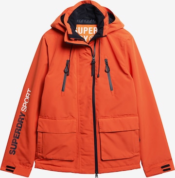 Veste fonctionnelle Superdry en orange : devant