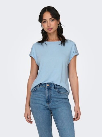 ONLY Shirt 'THEA' in Blauw: voorkant