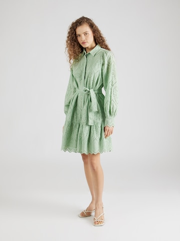 Y.A.S Shirt Dress 'HOLI' in Green: front