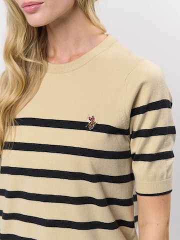 U.S. POLO ASSN. Svetr ' Maiken Short ' – béžová