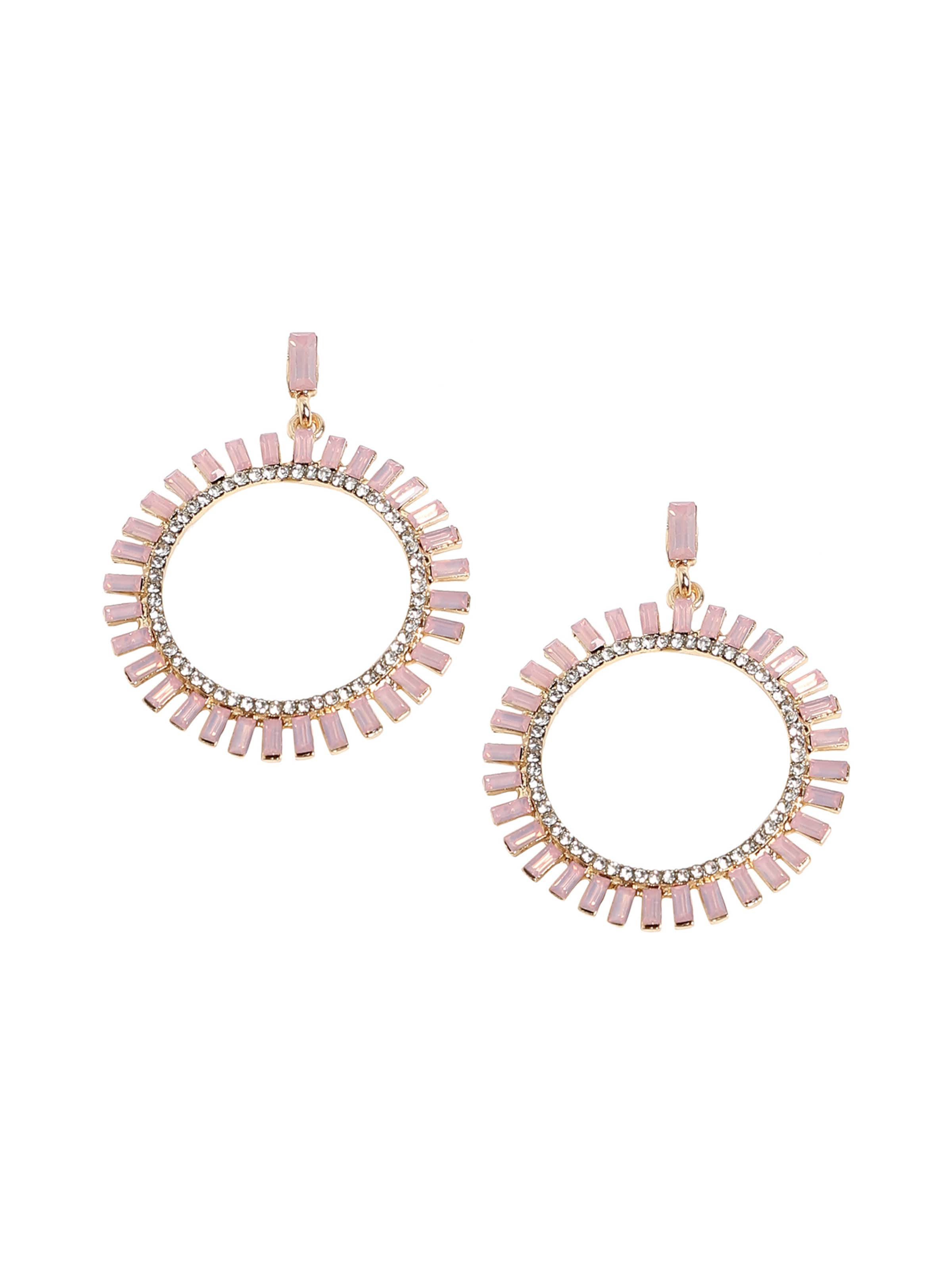 SOHI Örhängen ' Aarati ' i rosa: framsida