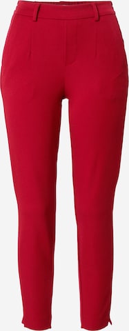 OBJECT Дънки Tapered Leg Панталон 'Lisa' в червено: отпред