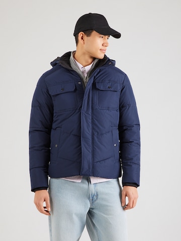 JACK & JONES Зимняя куртка 'JJMORGAN' в Синий: спереди